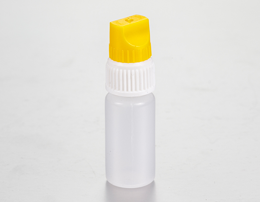 Empty transparency chemical reagent bottle