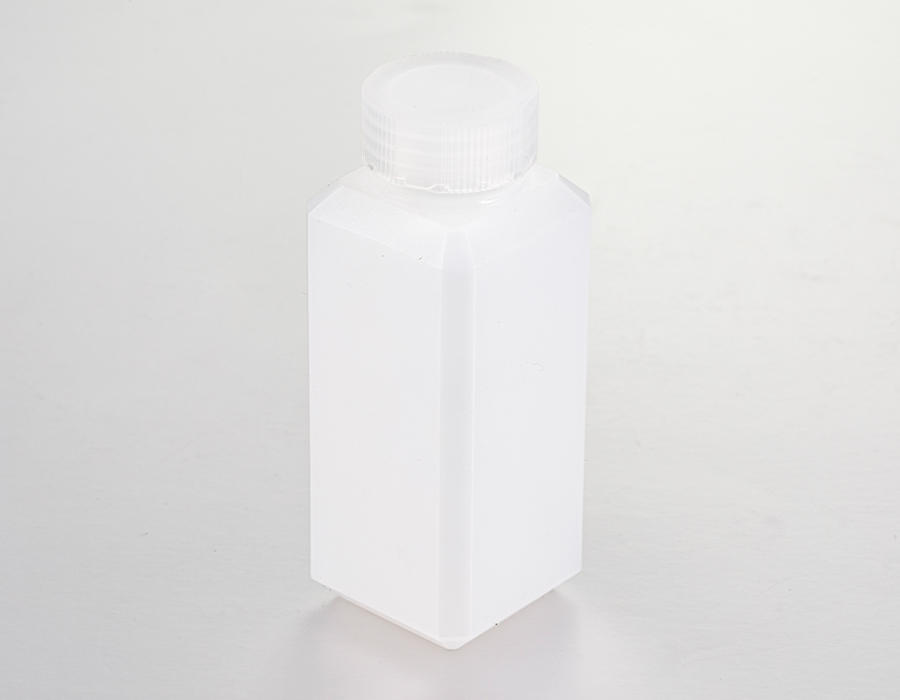 White plastic 120ml reagent bottle